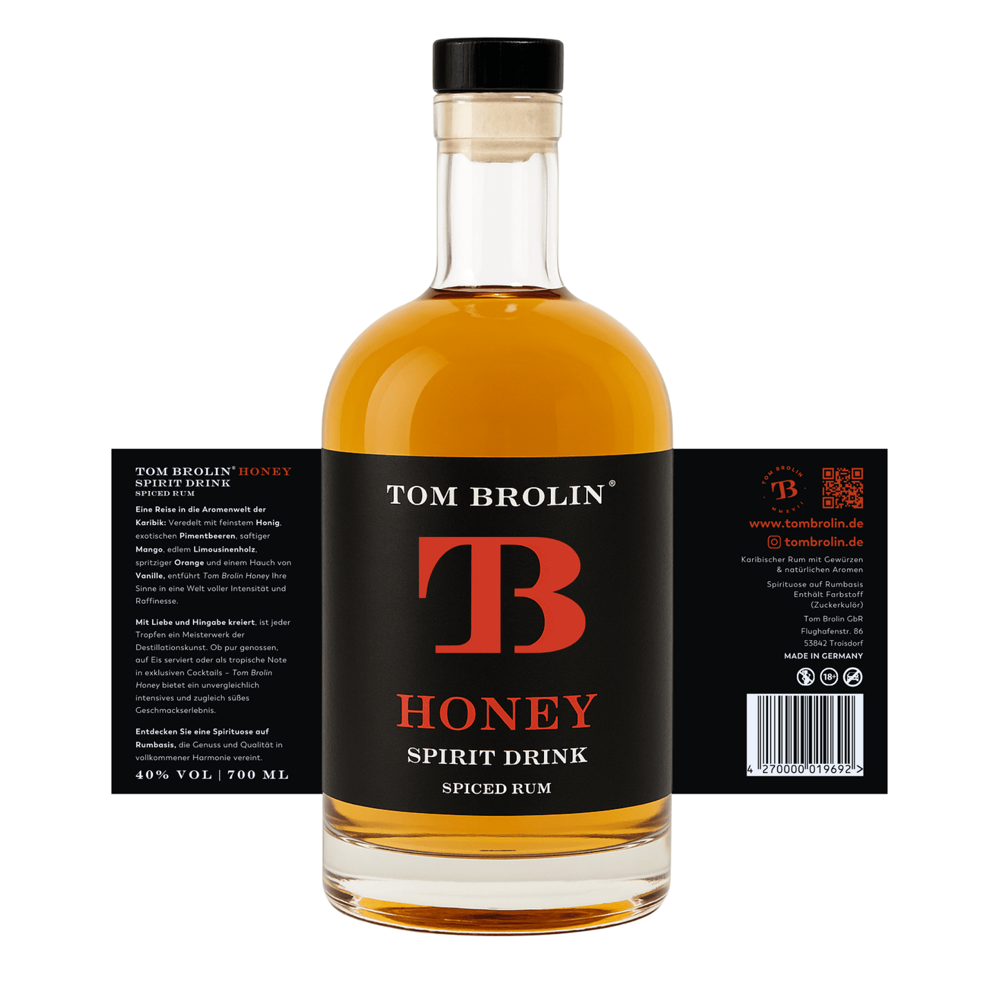 TOM BROLIN - HONEY SPICED RUM