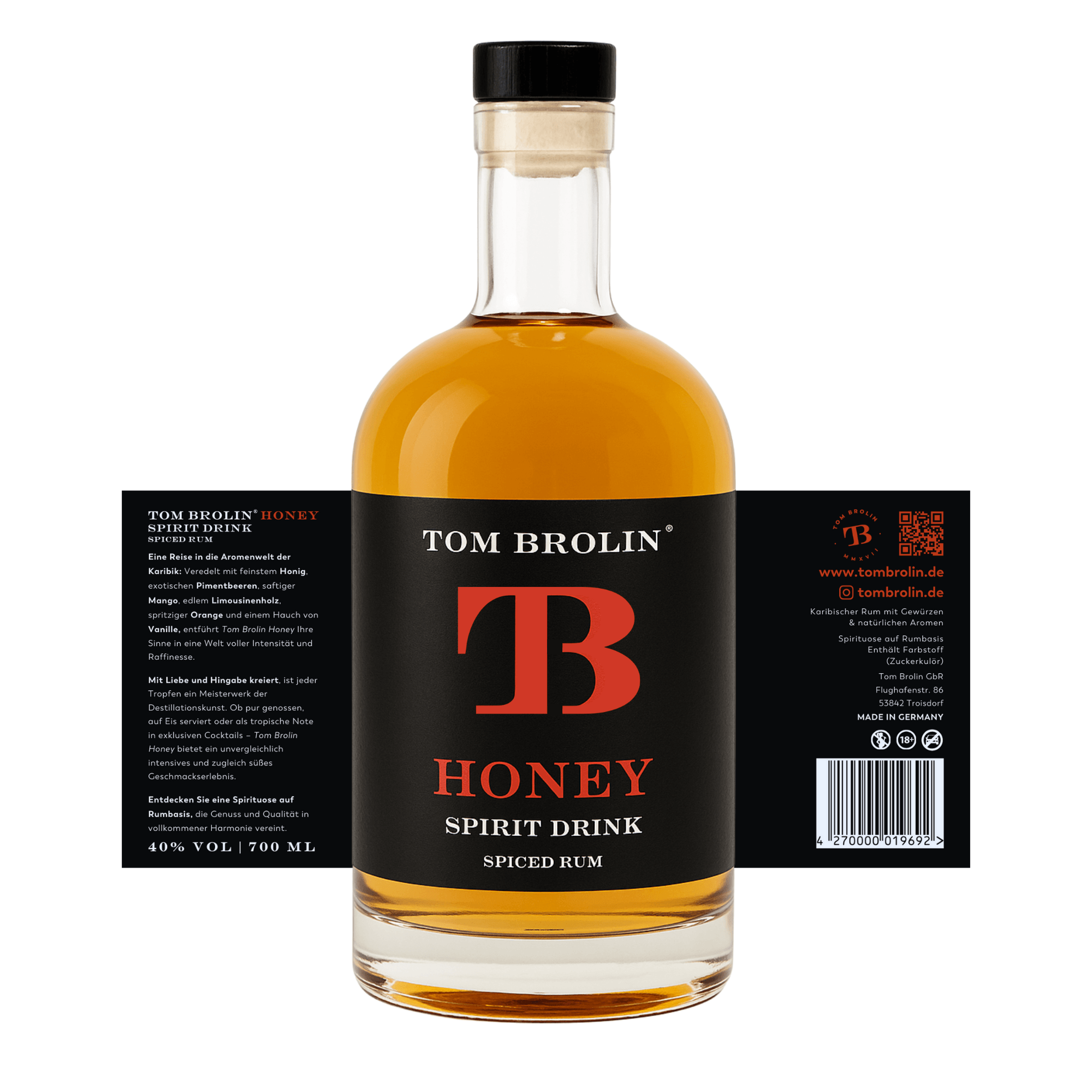 TOM BROLIN - HONEY SPICED RUM
