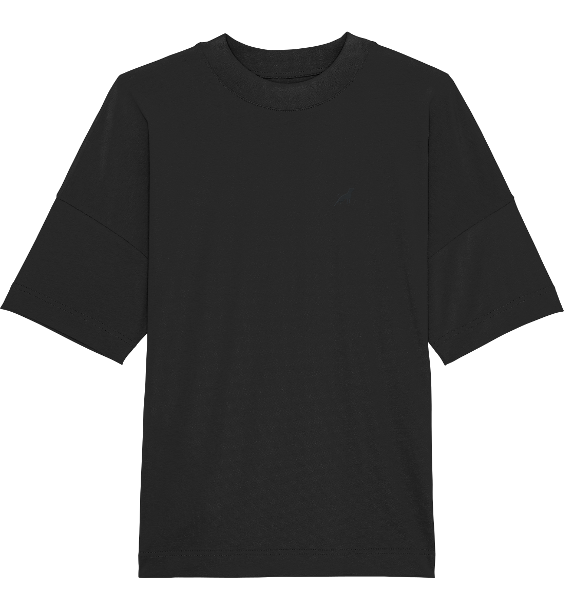 TOM BROLIN - Black Underdog  - Organic Oversize Shirt (Stick)