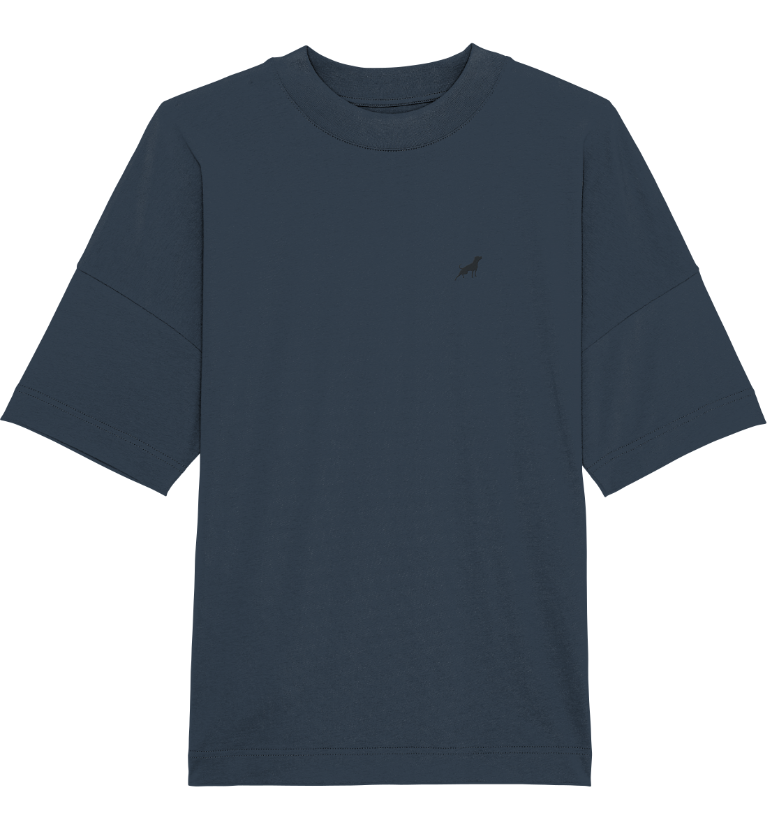 TOM BROLIN - Black Underdog  - Organic Oversize Shirt (Stick)