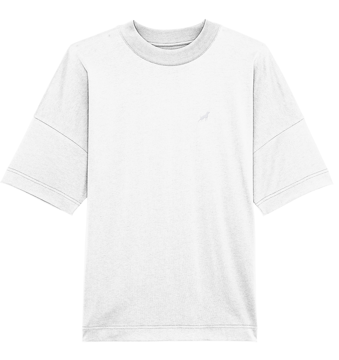 TOM BROLIN - White Underdog - Organic Oversize Shirt (Stick)