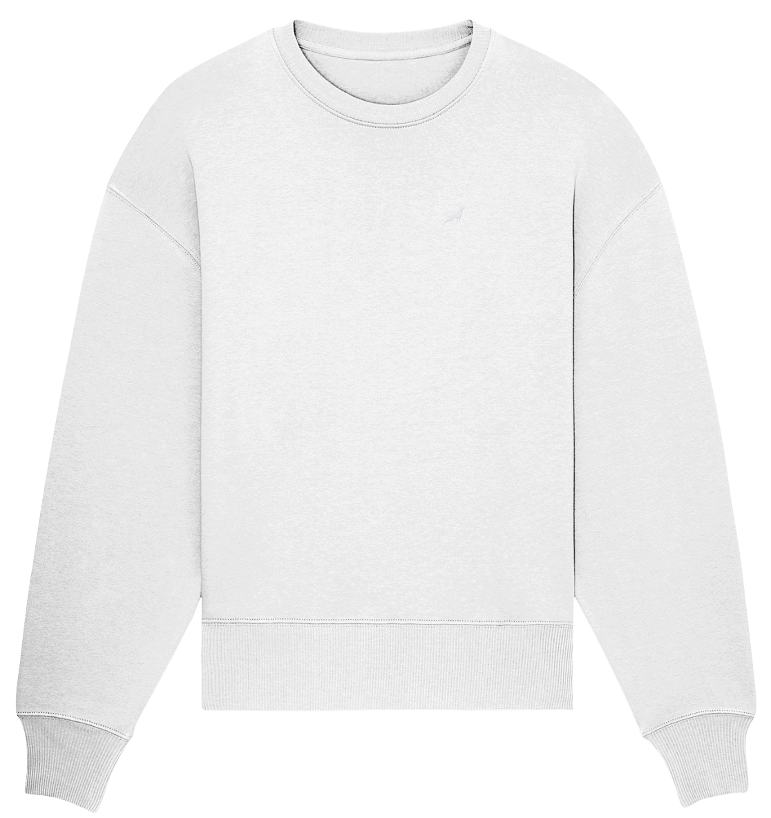 TOM BROLIN - White Underdog - Organic Oversize Sweatshirt (Stick)